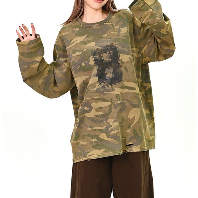 ナンバリングミリタリーミックストップス
 1col   R01582