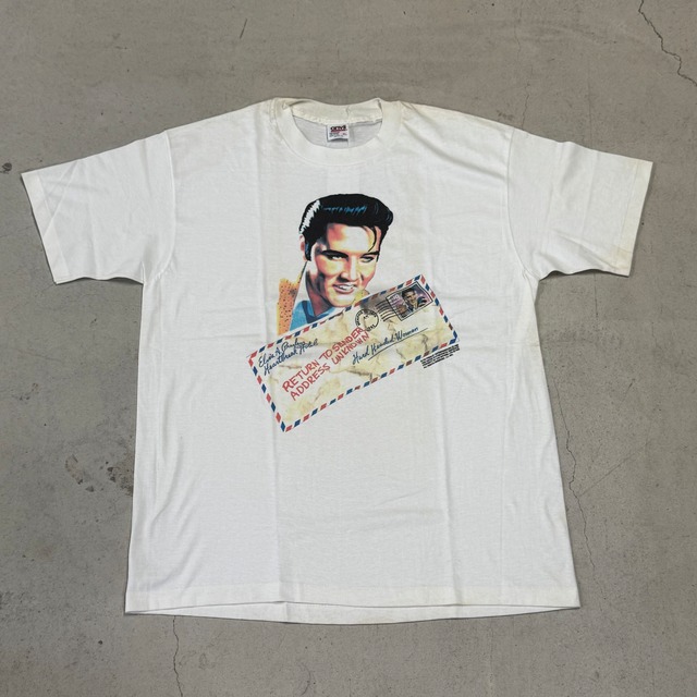 ④ELVIS PRESLEY PRINT S/S TEE 1992 XL