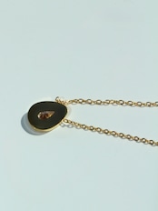 Drop zirconia necklace
