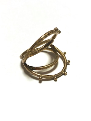 【TAMARI】Raw brass mouth ring