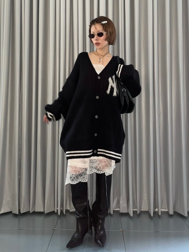 【26AW | WOMEN】BASICKS ベイシックス / トップス / YANKEES LOGO KNIT CARDIGAN  B-YKKN01