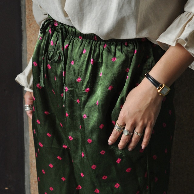 ARTISAV CASA PANTS -dyed green- / India