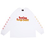 ROUNDED L/S TEE/WHITE