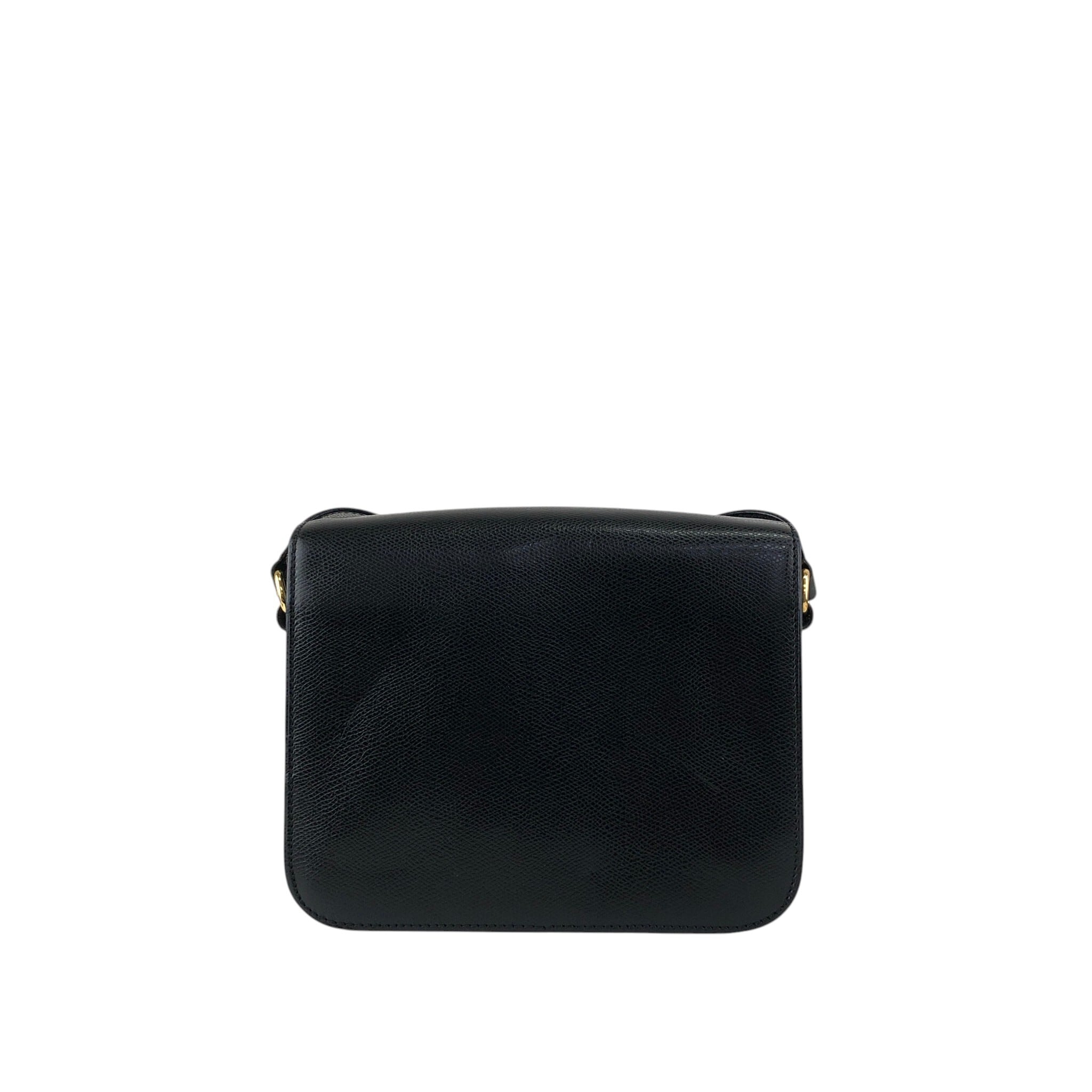 CELINE セリーヌ ショルダーバッグ ブラック ターンロック レザー