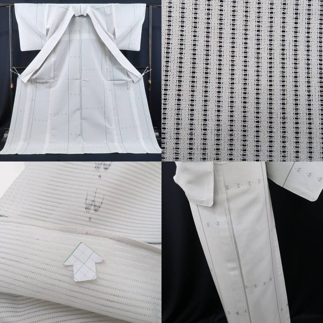 新品 絽芭蕉 縦絽 夏着物“夏の軌跡にその身を重ねただひたすらに風を 