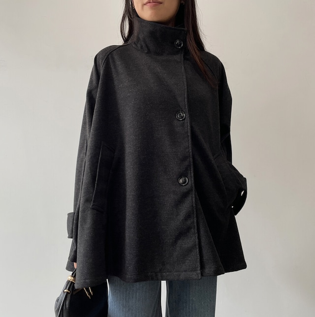 ナンバーミーTOKYO"KARSEY STAND COLOR COAT"BLACK