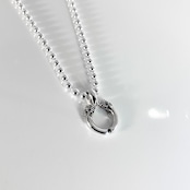 CROWN HORSESHOE with BLACK DIAMOND PENDANT / クラウンホースシューブラックダイヤモンドペンダント