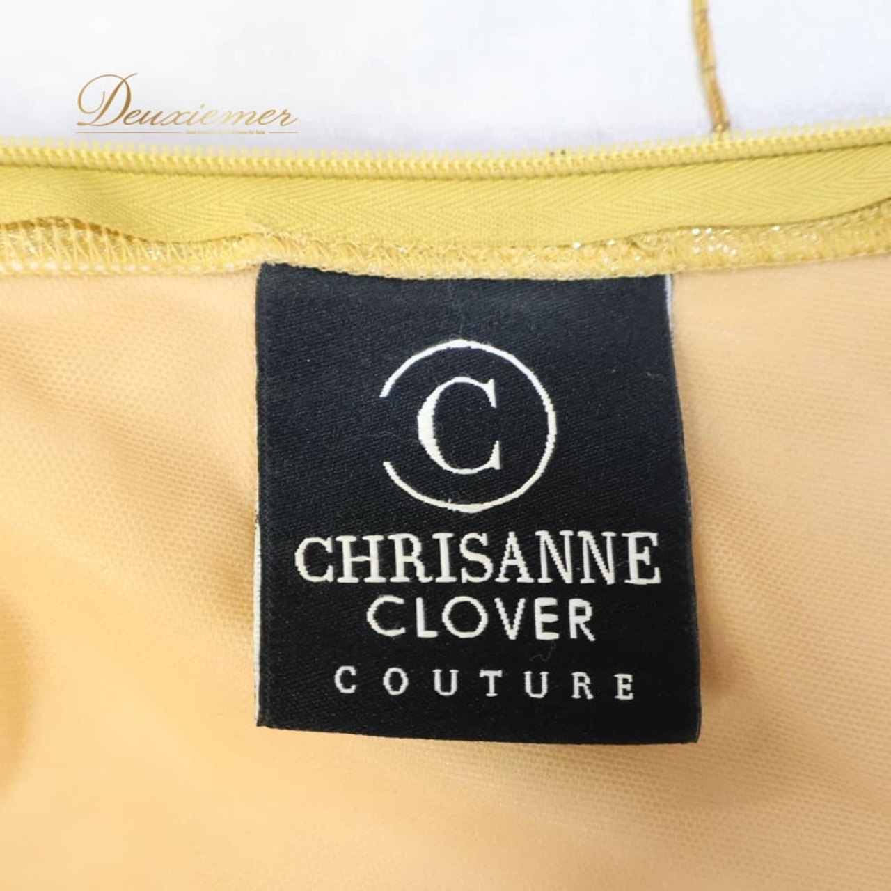 社交ダンス 衣装 クリスアン CHRISANNE イングランド製 スタンダードドレス ワンピース ドレス ホワイト系 ゴールド系 白 金 デモ 競技 ダンス パーティ 発表会 レース フロート レディース ゴージャス 大人かわいい エレガント