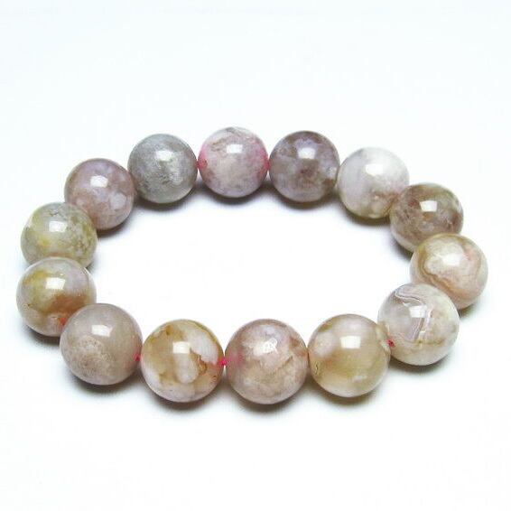 チェリーブロッサムアゲート ブレスレット 桜瑪瑙 16mm [M便 1/10] 111-26473