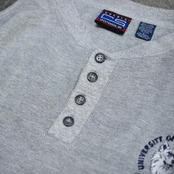 husky embroidery design henry neck sweat