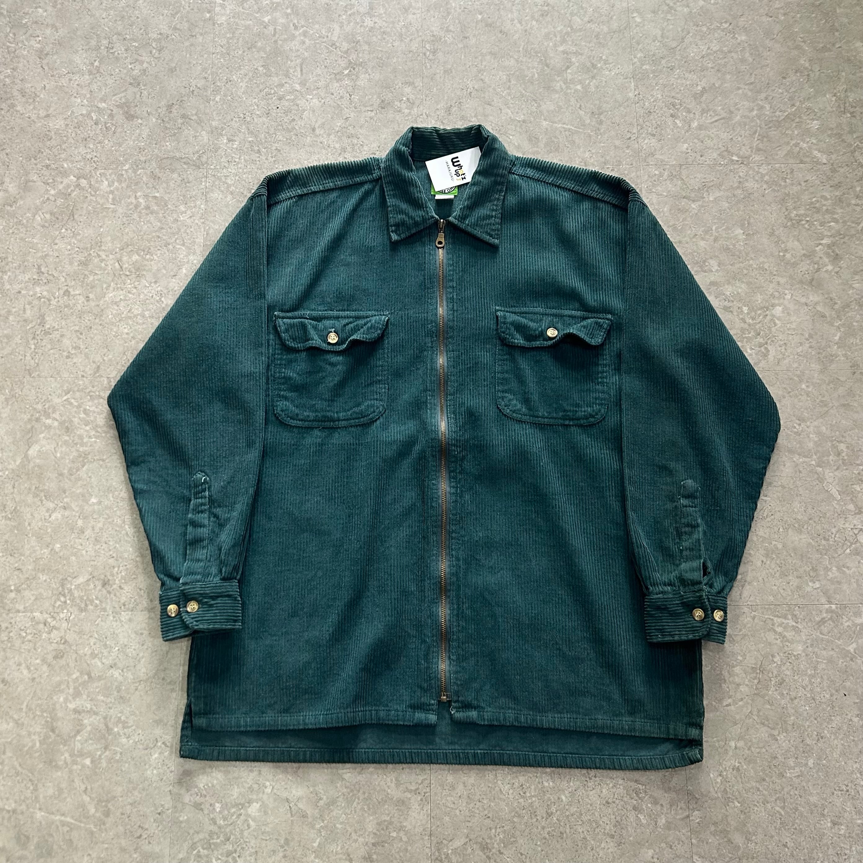 90s PHASE ONE Zip Up Corduroy Shirt【仙台店】