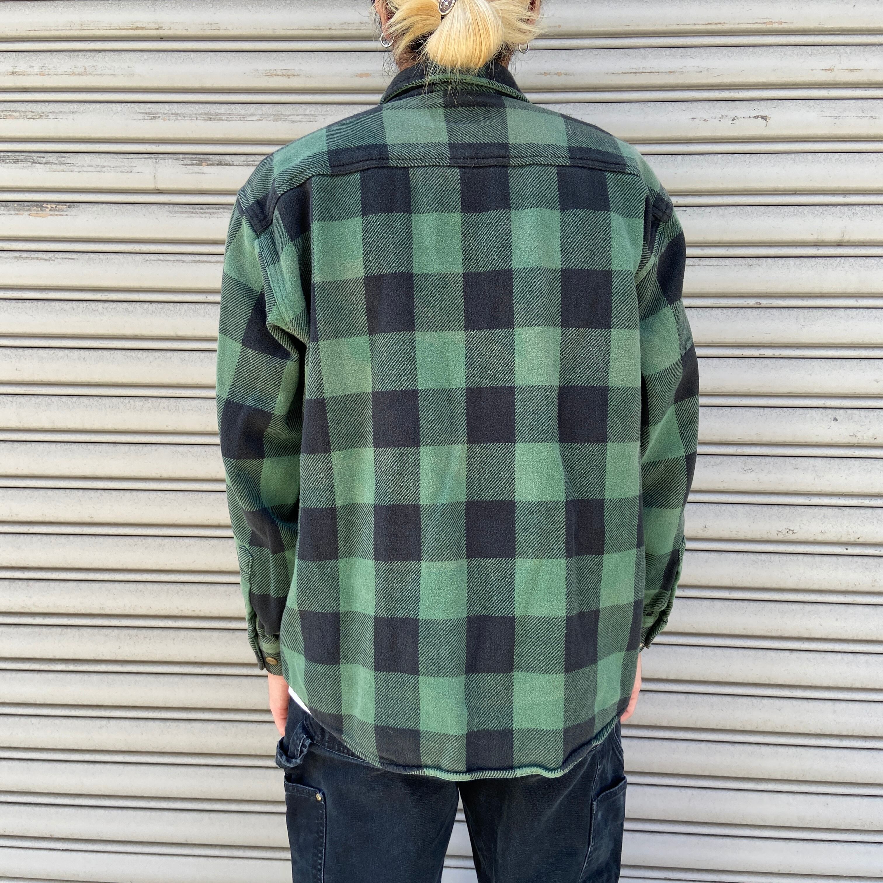 90s REDHEAD レッドヘッド ブロックチェック柄ネルシャツ チェック柄