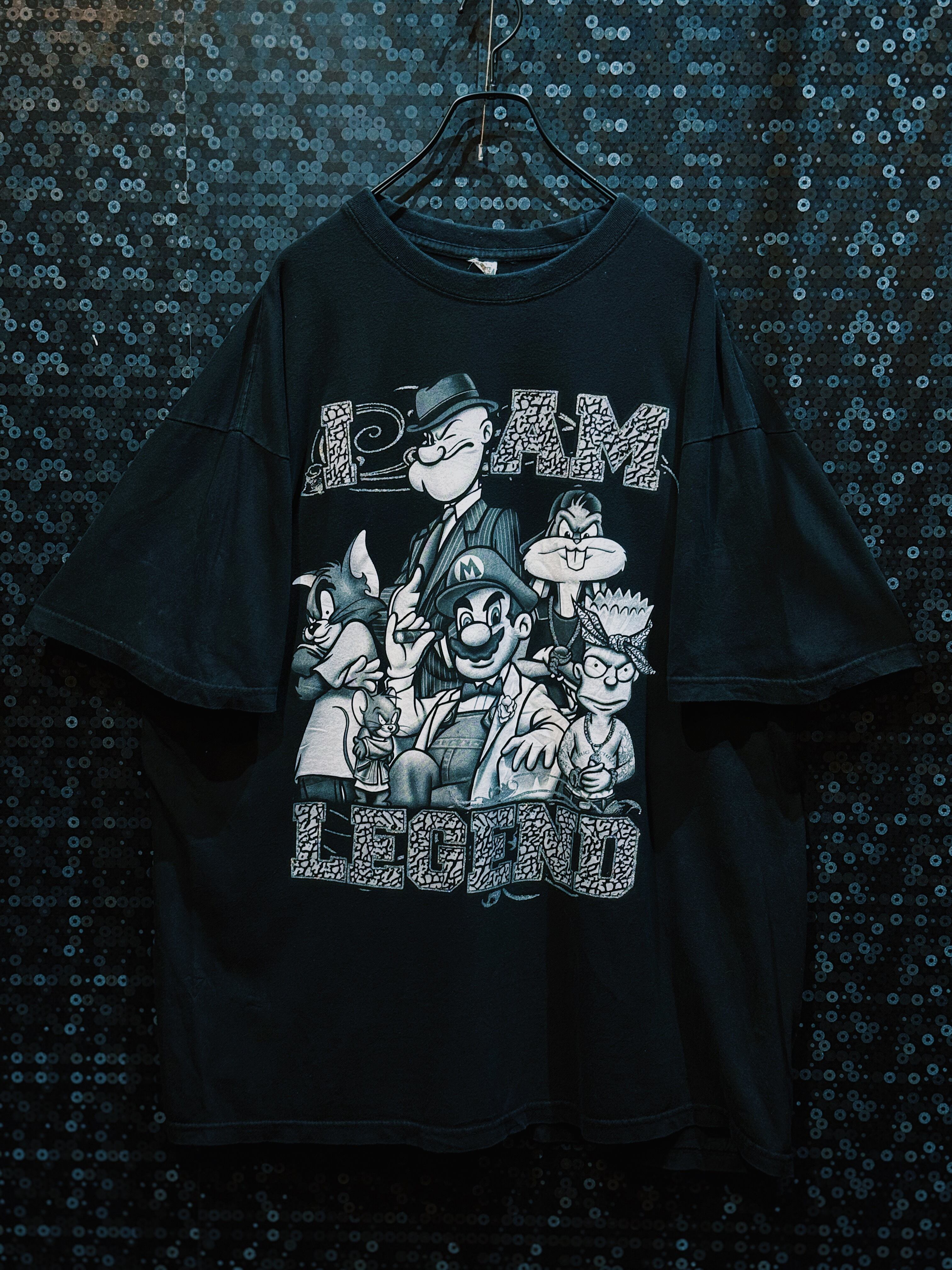 【ÆIEM】"I AM LEGEND"vintage characters mashup print T-shirt