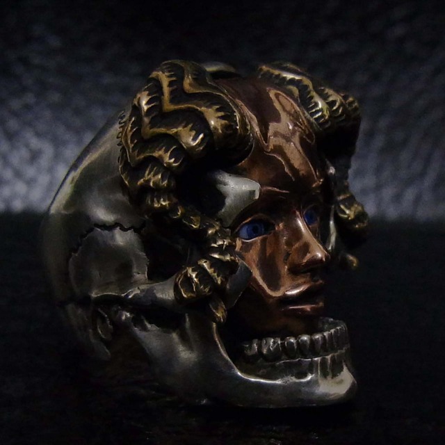 Succubus Ring copper face Glass Eye | BLIND RABBIT