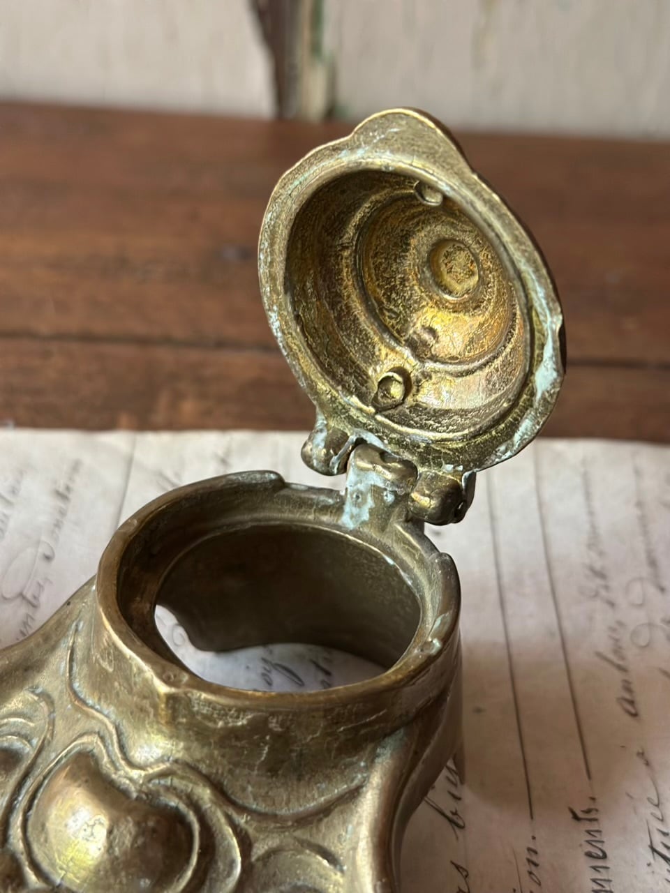 インクホルダー インク壺 インクウェル 貝殻モチーフ | Brocante de La