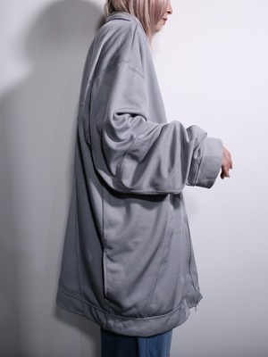 "JORDAN"  gray × violet good color over silhouette double -zip track jacket