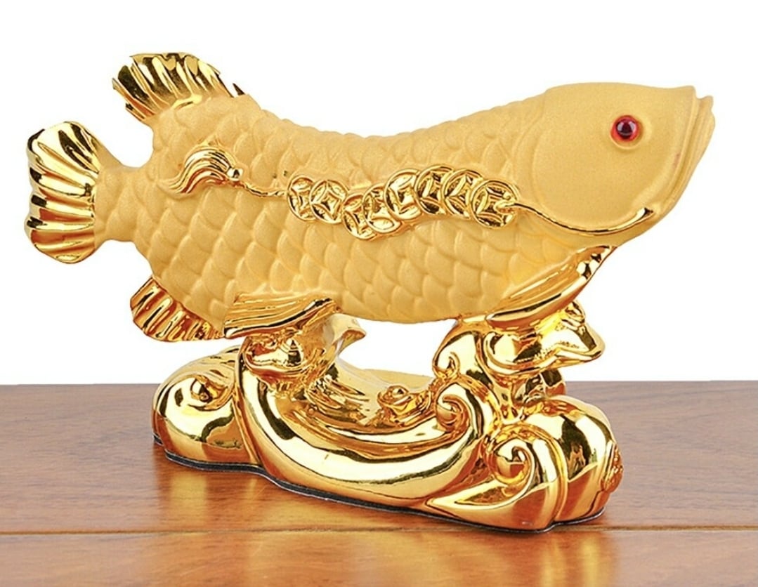 送料無料 置物 アロワナ ーVer2ー 招財龍魚 しょうざいりゅうぎょ 招財