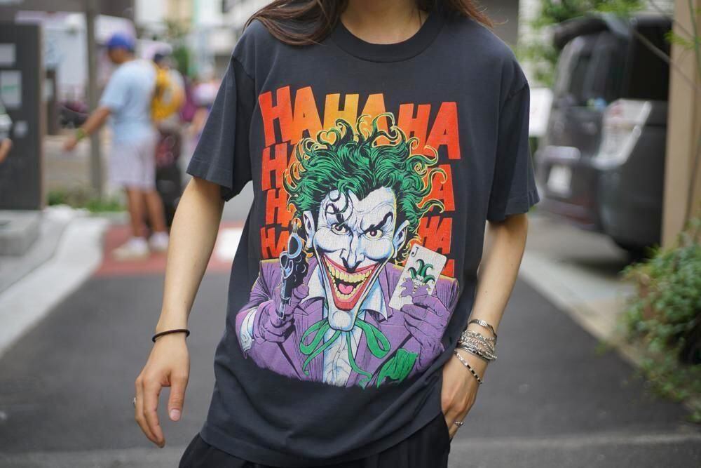 BATMAN JOKER] Vintage Joker Print T-Shirt [1989s] Vintage Comic
