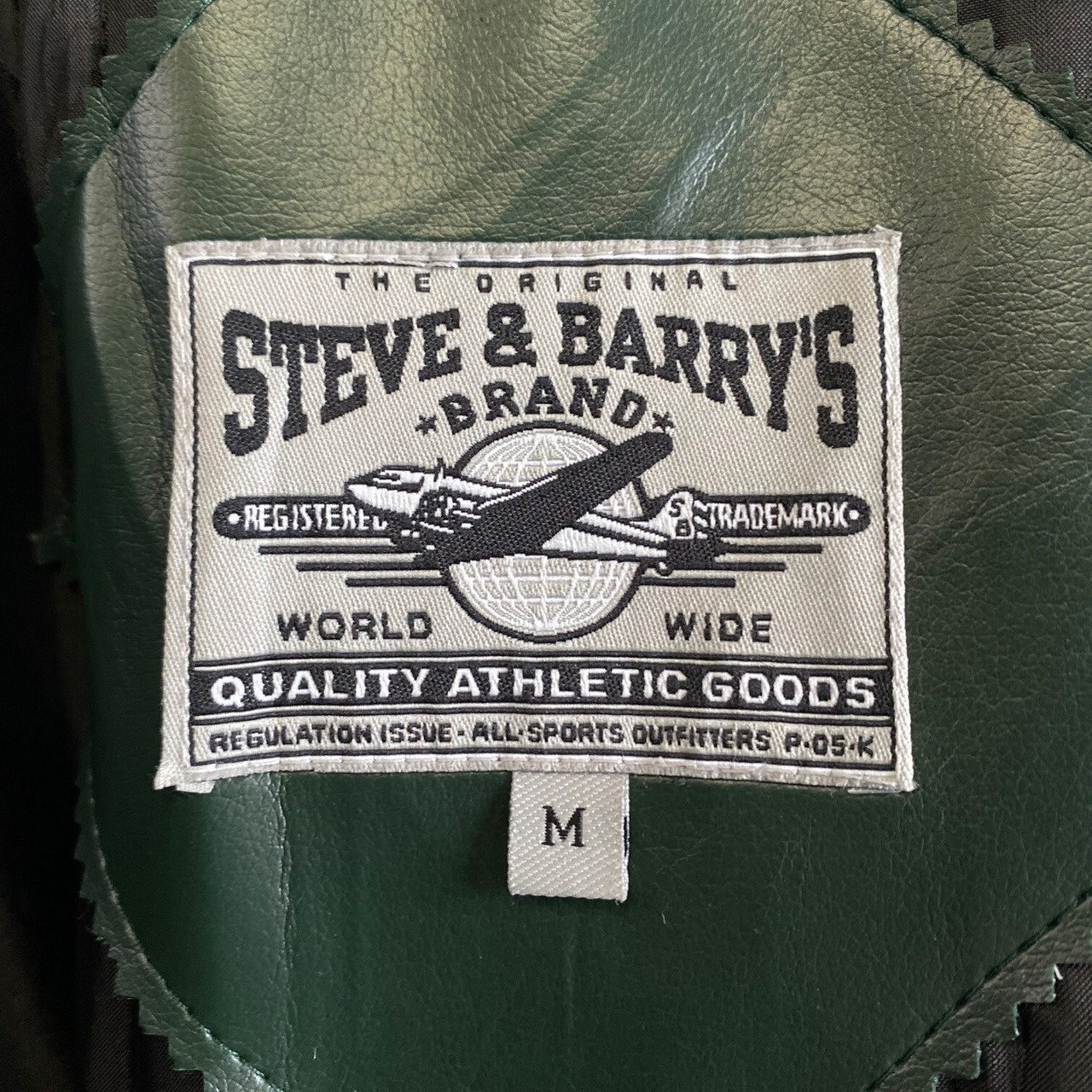 STEVE＆BARRYS カレッジチームロゴ ウール スタジャン メンズM 古着 