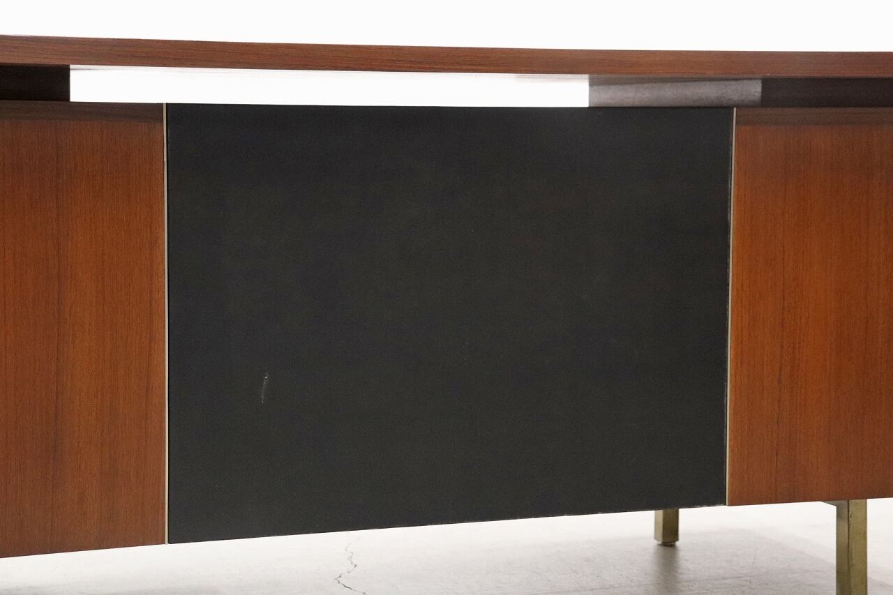 沼津店】 ヴィンテージ チーク材 両袖机 デスク PC 書斎 作業台 レトロ