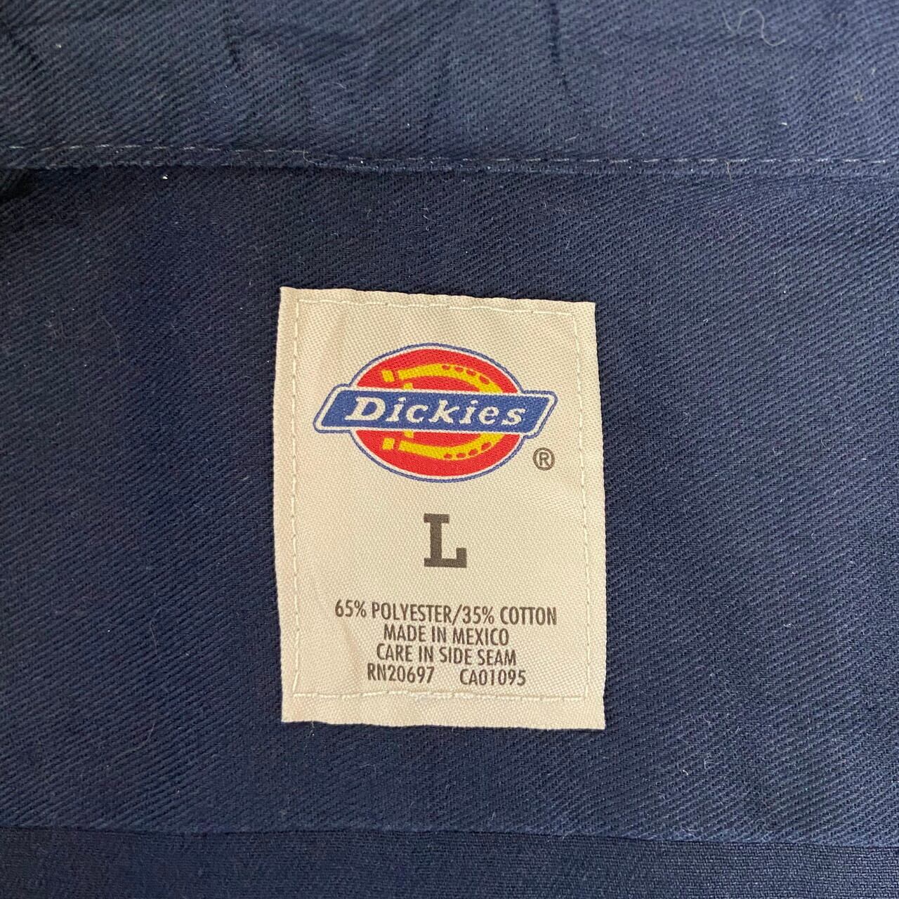 Dickies ディッキーズ ワンポイント 企業ロゴ刺繍 半袖ワークシャツ