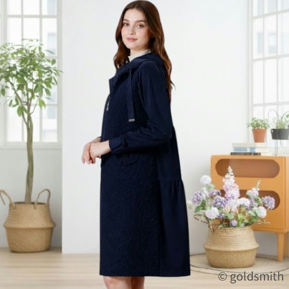 Super Beauty ネイビー ロングコート 44 コート | GOLD SMITH