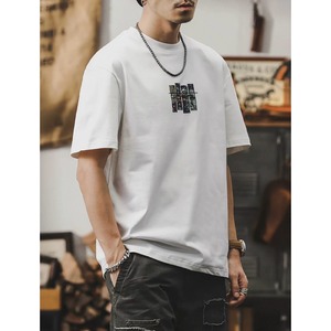 Paisley panel back print tee 1397