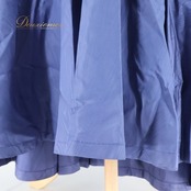 フラダンス 衣装 ワンピース ドレス ブルー系 ネイビー系 アシンメトリー フリル ノースリーブ シンプル アシンメトリー かわいい 華やか 上品 綺麗 ハワイアン アロハ ハワイアンプリント フラ ダンス レッスン 練習 フレア