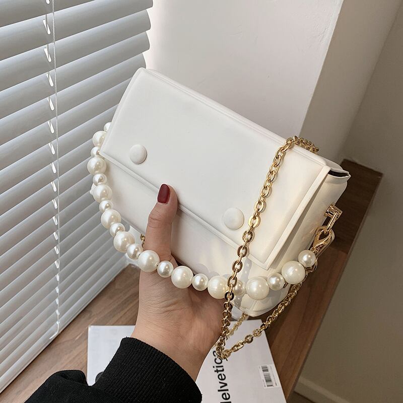 サマーチェーン 夏物 スクウェア メッセンジャーバッグ 手作りハンドバック74386241972