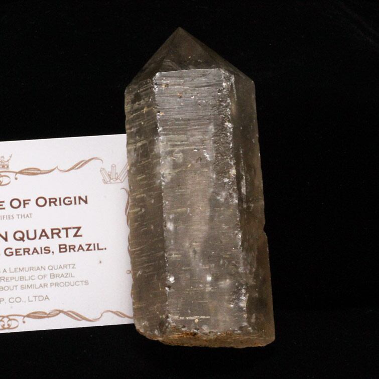 レムリアンシード スモーキークォーツ 原石 虹入り ブラジル ミナスジェライス州 コリント産 証明書付属 一点物 271-582
