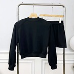 Sweatshirt top and high-waisted mini skirt setB (ME368)