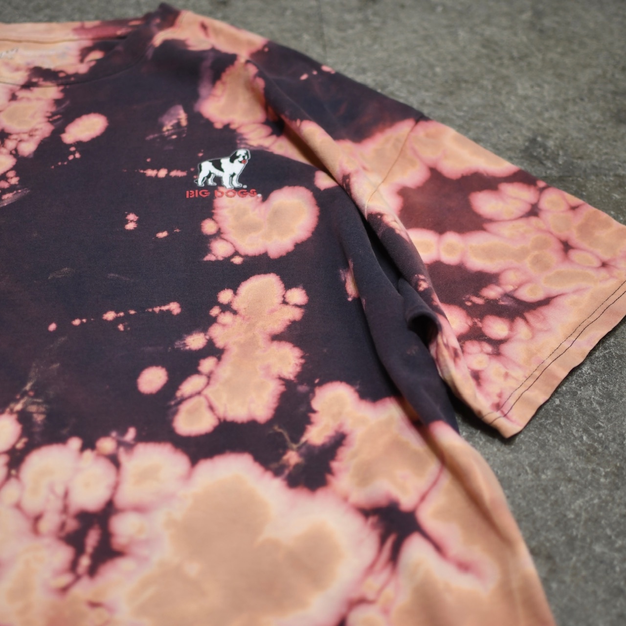 BIG DOGS bleach print tee