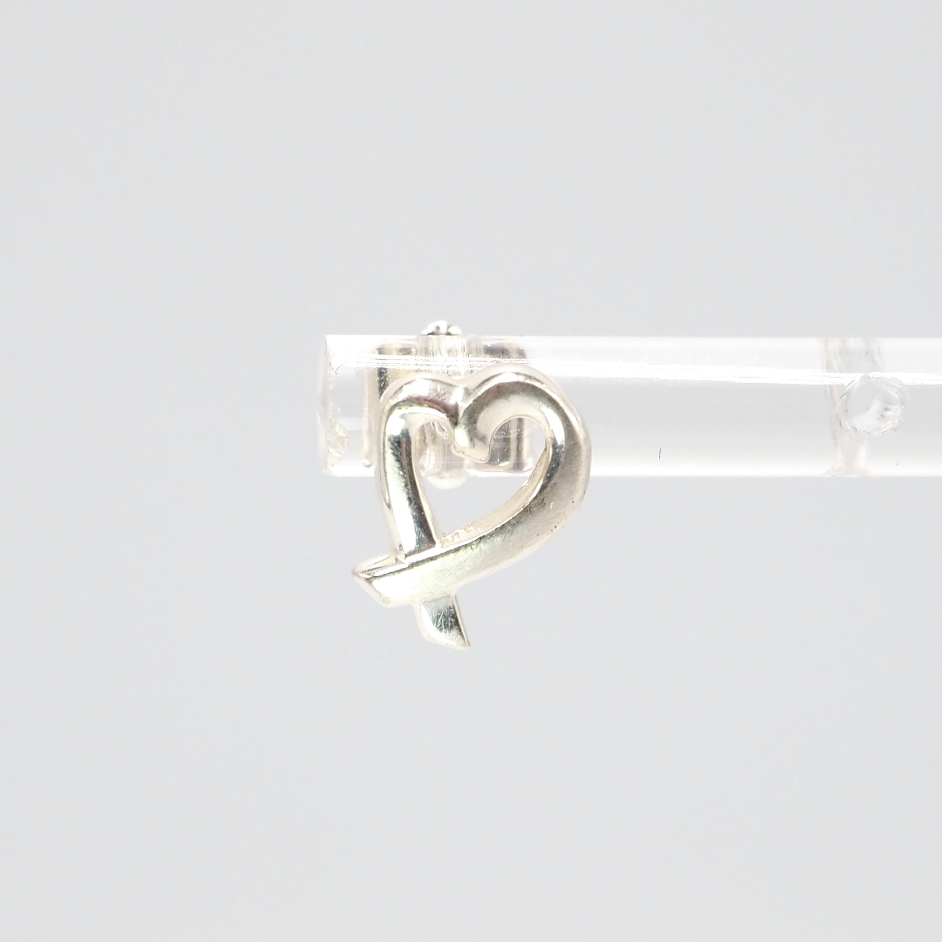 Tiffany&Co. ラビング ハート シングルピアス シルバー925 ティファニー