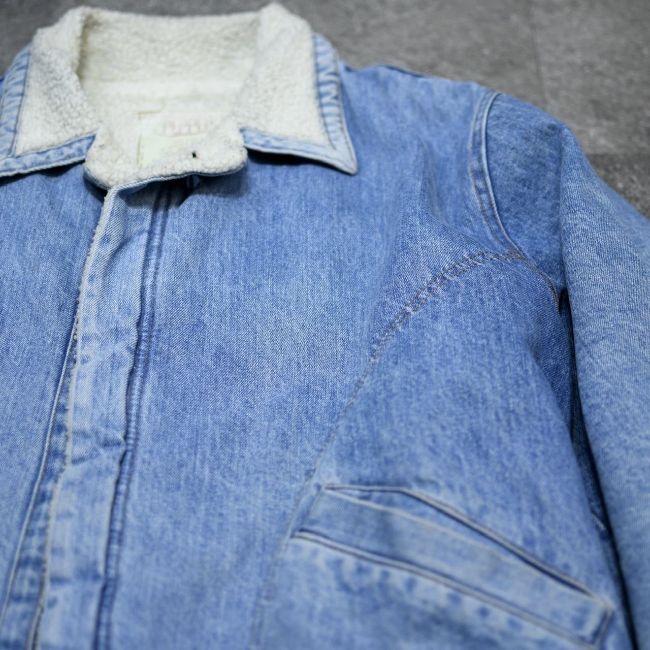 EURO denim boa jacket
