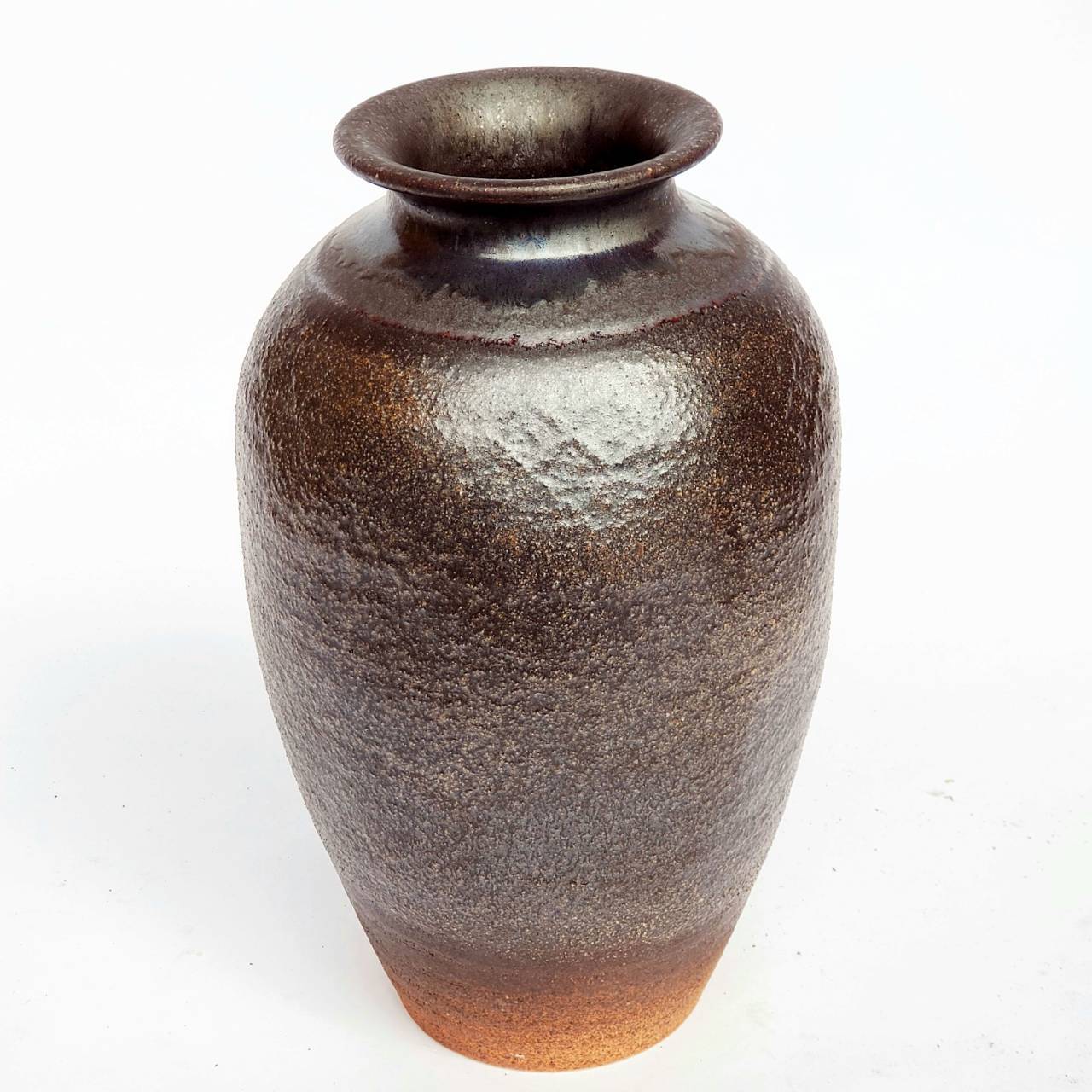 焼締壺型花瓶 13号 （信楽焼き・花瓶・花入れ・花器・壺・壷・一輪挿し