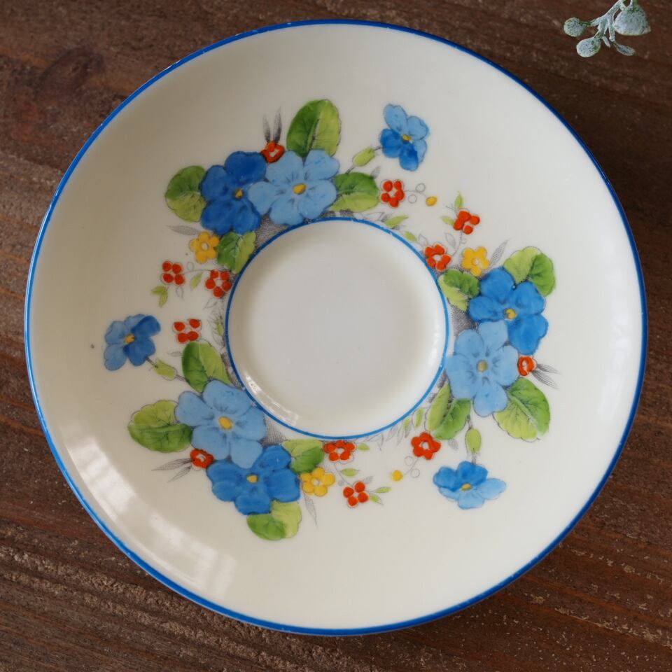 英国Paragon】パラゴン プリムローズボーダー フラワーハンドル カップ