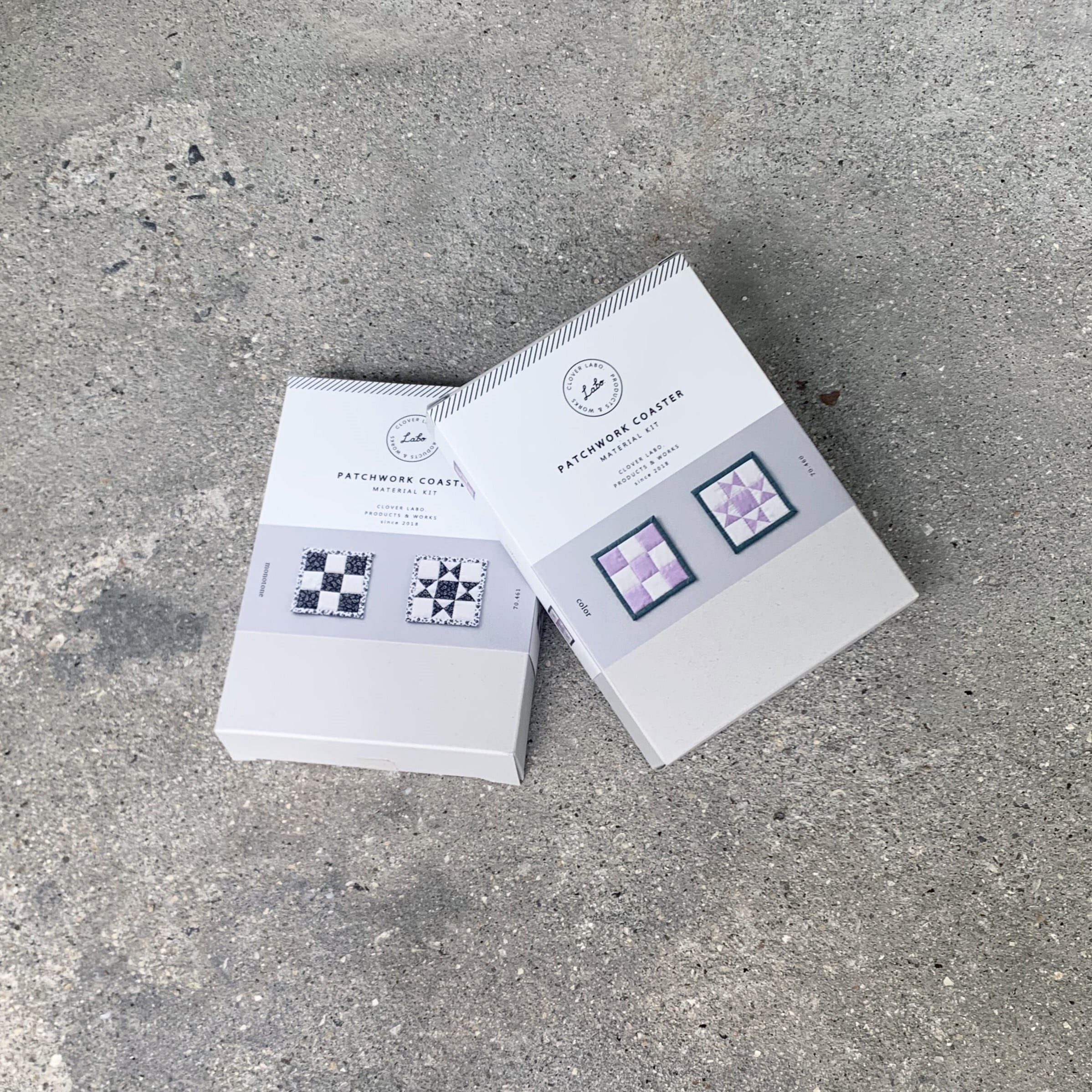 パッチワークコースターキット〈モノトーン〉70-461 | CLOVER LABO