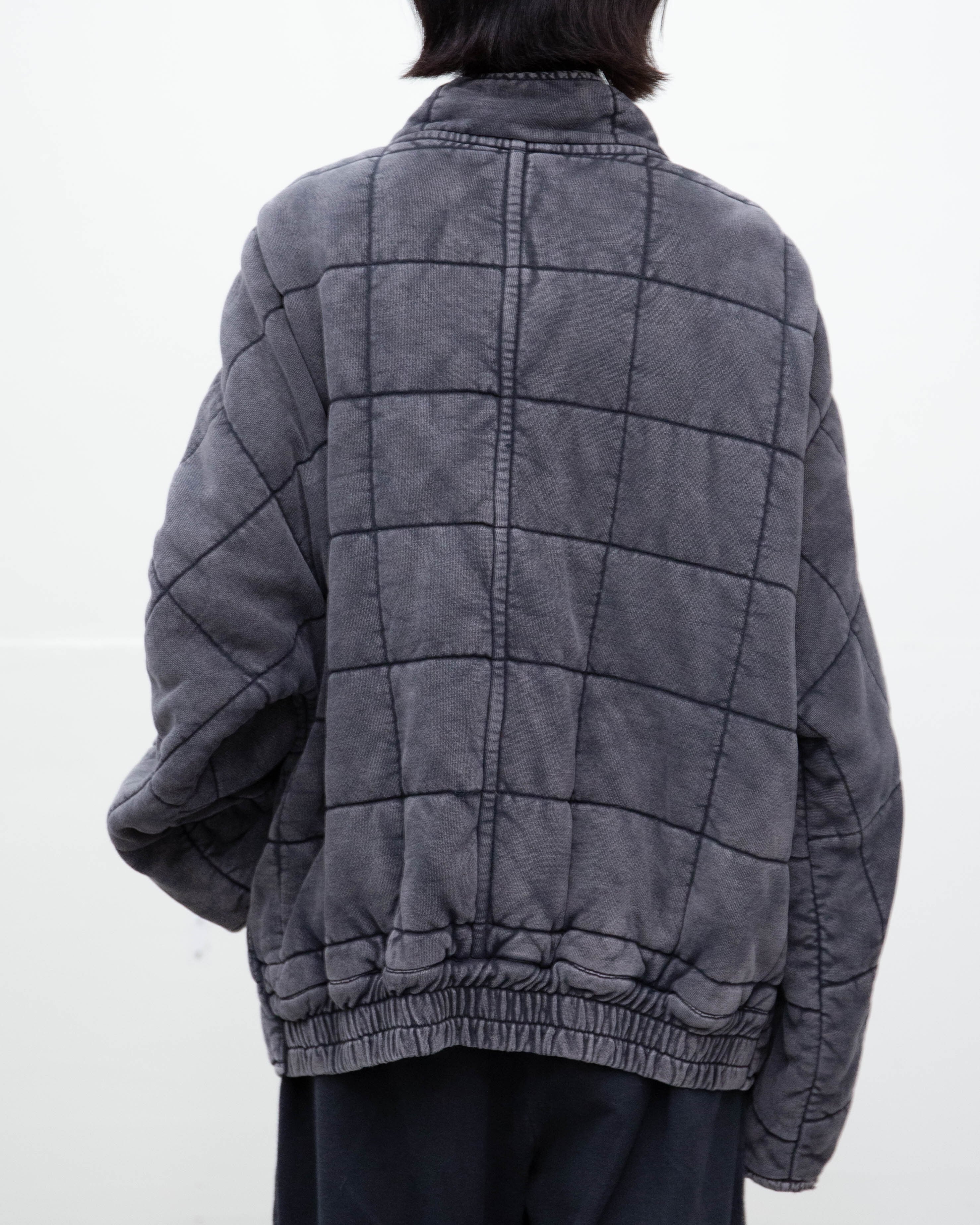 2000 quilting zip-up wide jacket | LUIK FINN