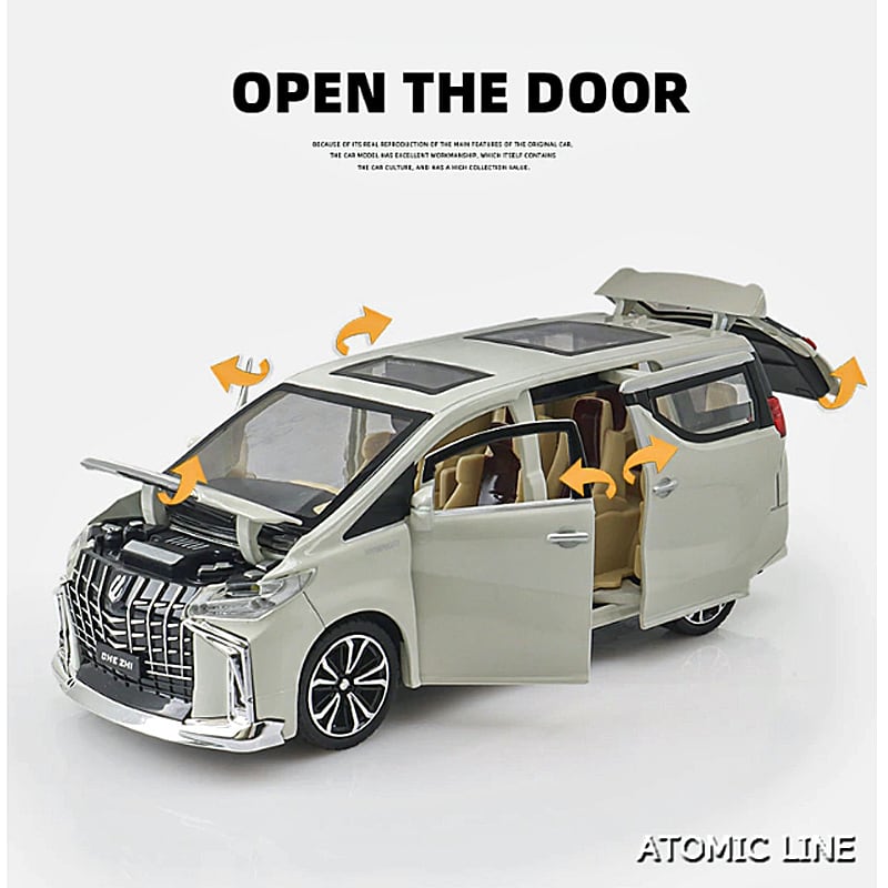 クラウン、アルファード非売品模型 トヨタ ALPHARD アルファード 1/24 ミニカー 全2色 ライト点灯