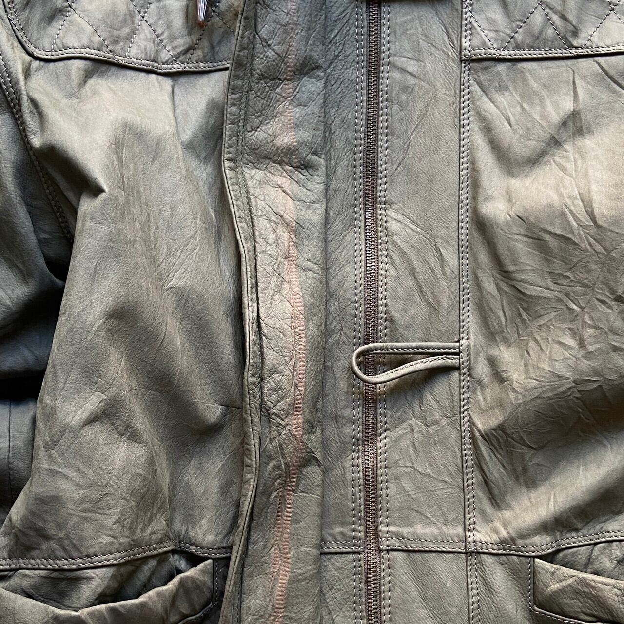 BALLY ヌバック レザーダッフルコート メンズL相当 古着 ハーフコート