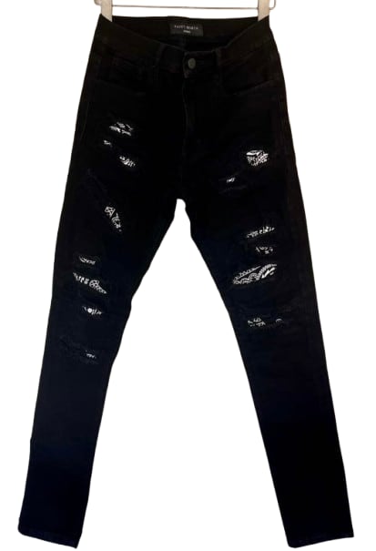 SANT MORTA(セントモルタ) / BANDANA DAMAGE DENIM PANTS