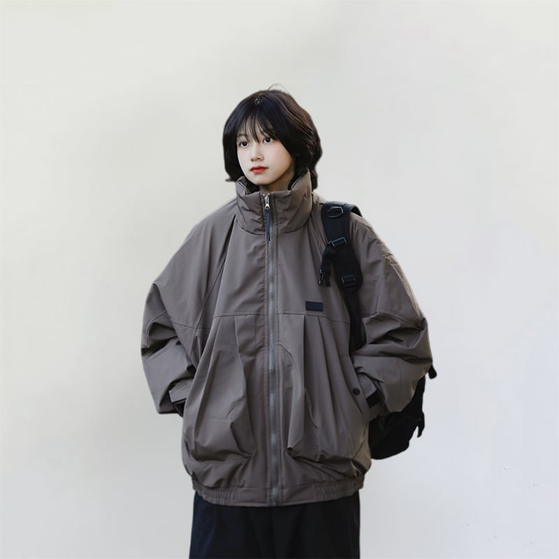 AFISHSTAY無地厚手スタンドカラージャケット