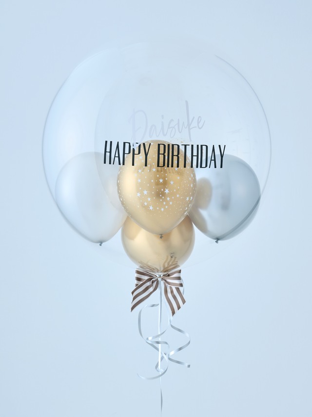 BUBBLE BALLOON　sizeM　ゴールド・シルバー