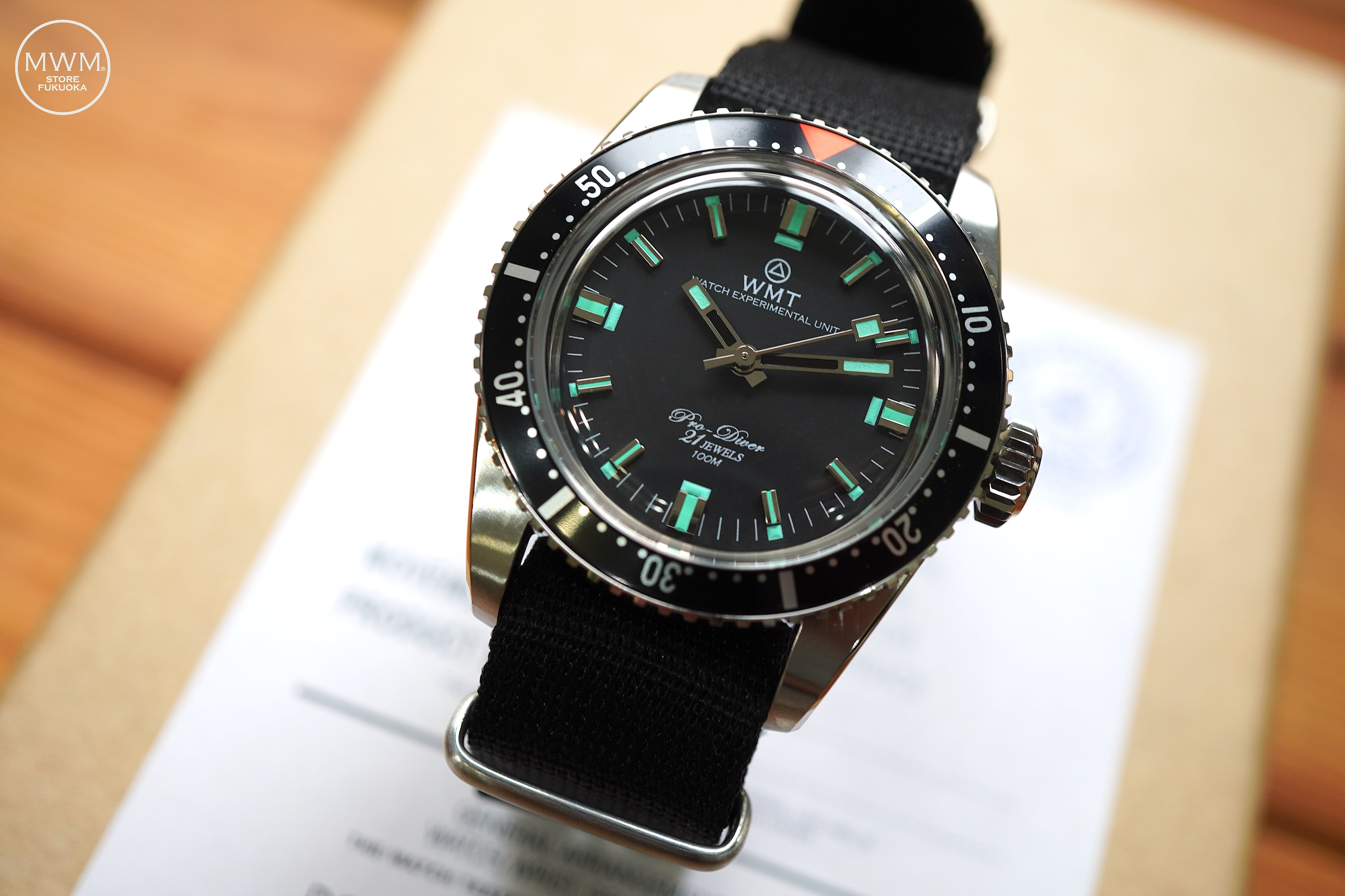 期間限定価格】WMT SEA DIVER Pro Diver Black | MWM FUKUOKA (WMT