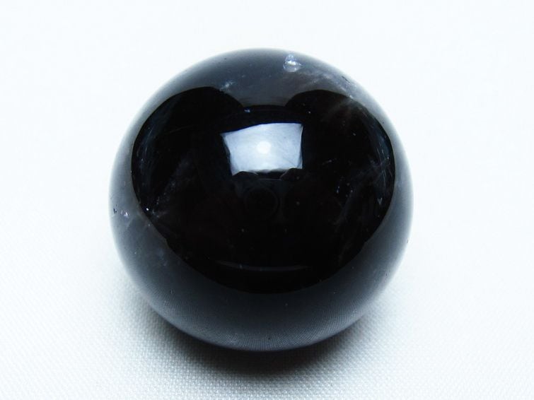 黒水晶 丸玉 34mm モリオン スフィア 置物 一点物 141-8152 | 天然石