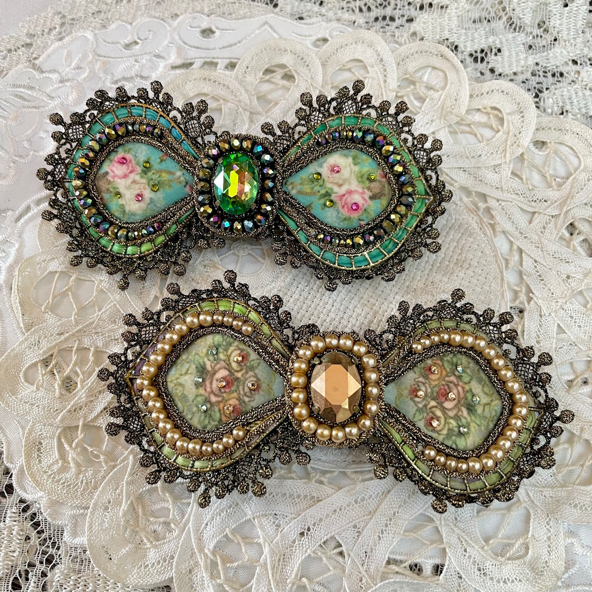 Michal Negrin ミハエルネグリン リボンバレッタ アンテイーク 