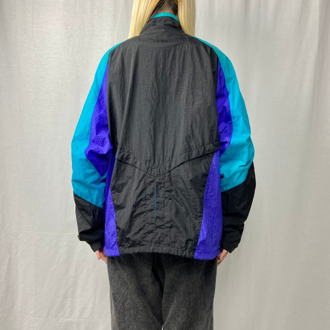 90s 銀タグNIKE ナイキトラックジャケット ジャージ パープル 紫  XL