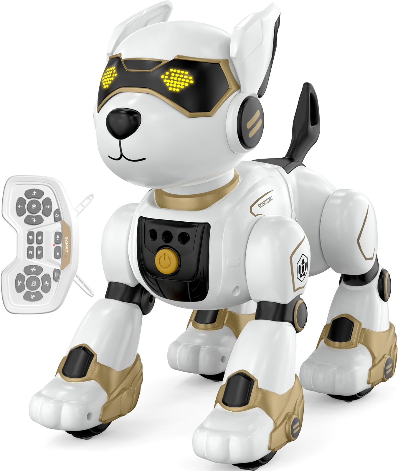 【新着特価】ロボット犬 音楽演奏 犬型ロボットプログラミング 音声制御電子 ペット ペット触れてインタラクティブ 犬 おもちゃ 男の子 女の子 誕生日プレゼント 癒やしい 子ども用電動ロボット家族クリスマス贈り物