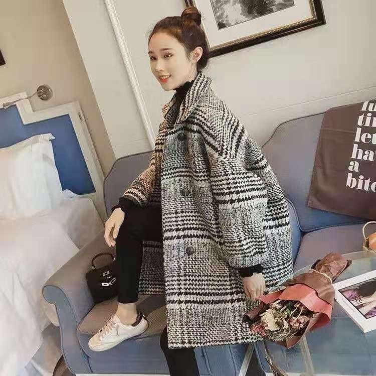 アウター レディース 送料無料 ウールコート ボックスコート Vネック