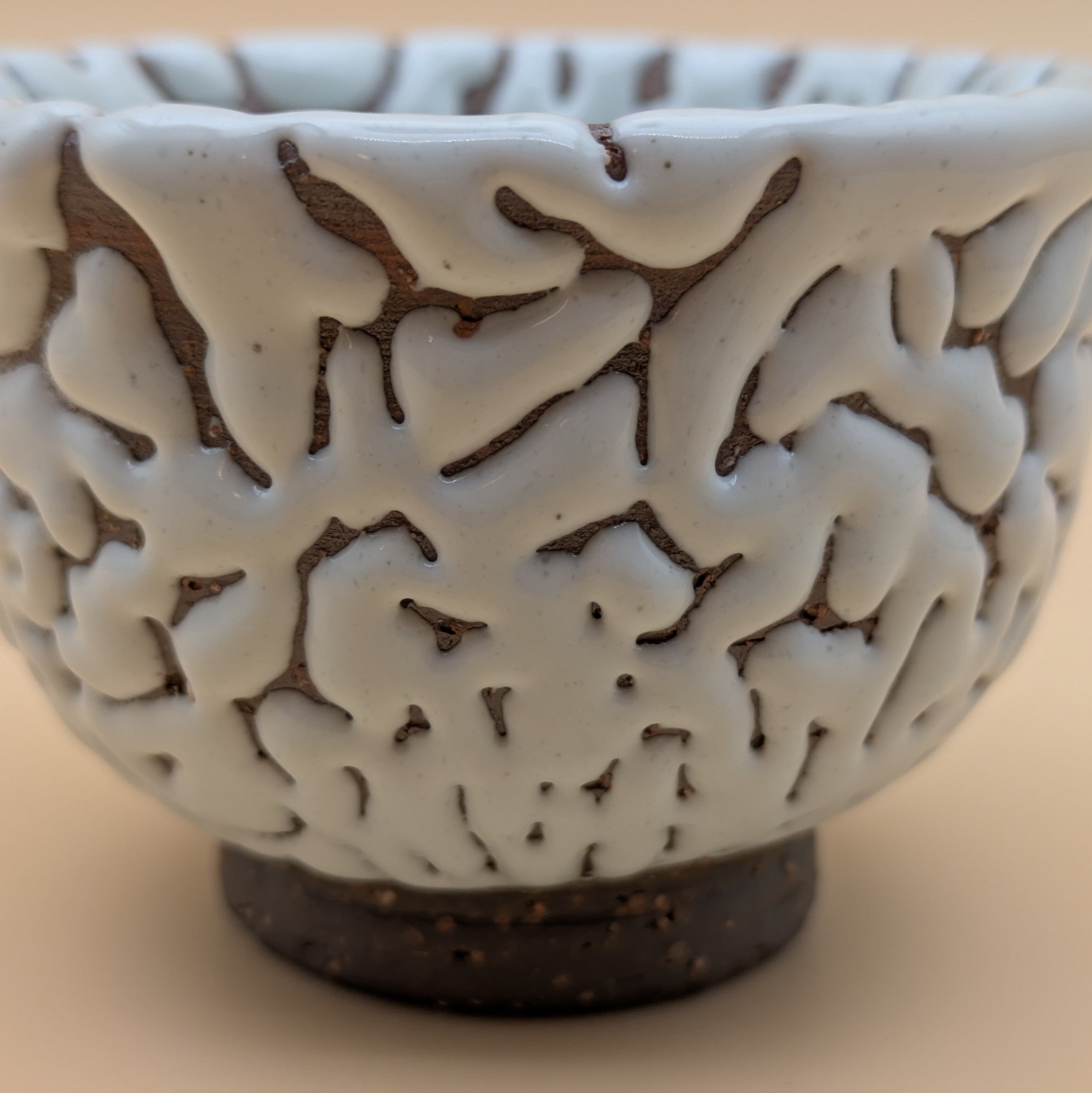 ぐい呑み 萩焼（白・全面鬼萩06） | うつわや 虎の子